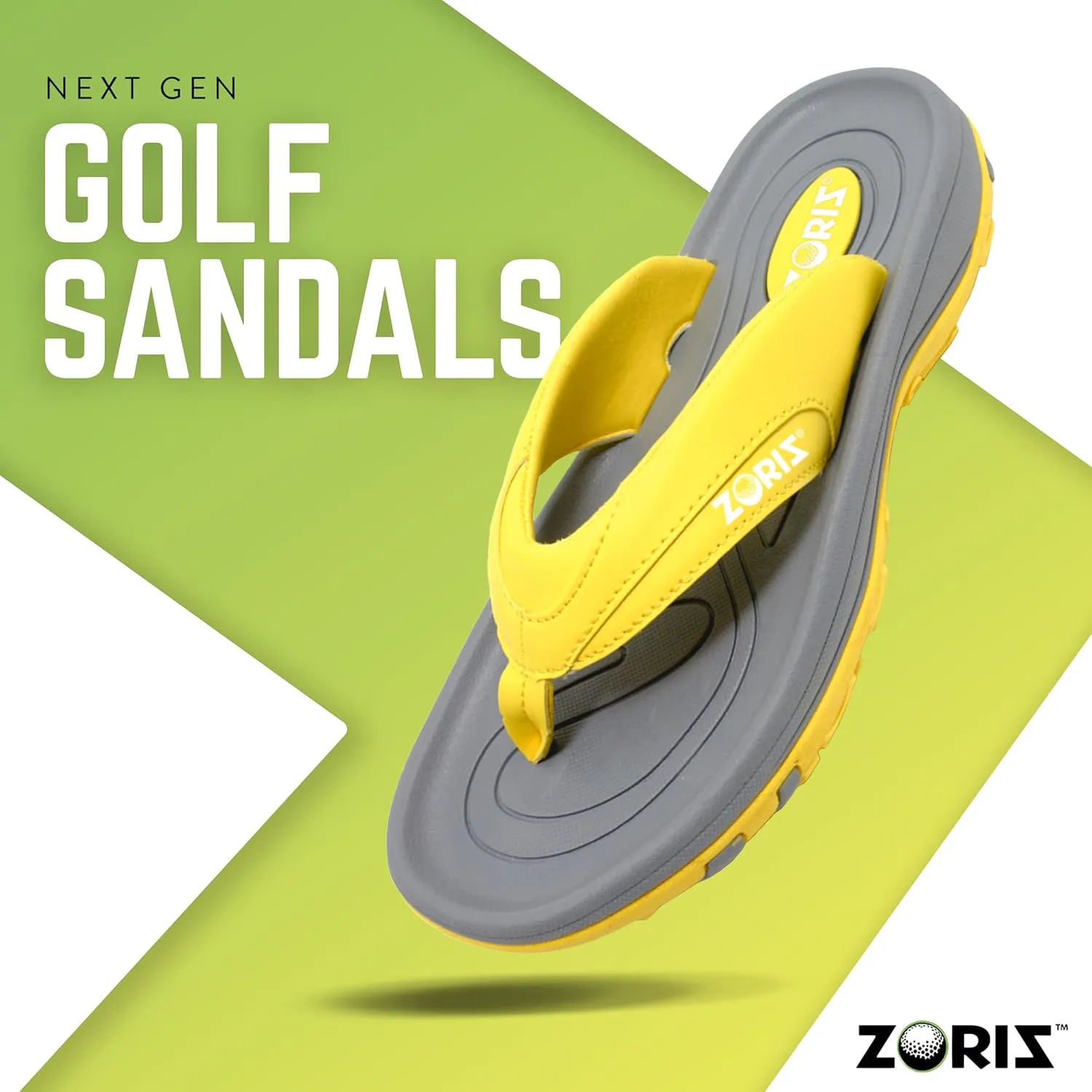 ZORIZ Next-GEN Golf Sandals for Women and Men, Golf Thong Flip Flops With Removable Soft Spikes, Golf Footwear With Deeper Heel Cup and Higher Sidewalls